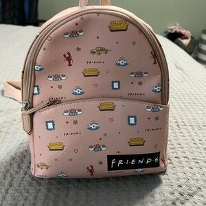 Loungefly Pink and Black Friends Bag